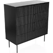 Hjh LIVING Kommode mit 4 Schubladen KARBY K Sideboard Schrank 95.0 x 90.0 x 40.0 cm
