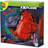 SES Creative Explore 25120 Schlüpfender Drache - Magisches Überraschungsspielzeug für Kinder ab 5 Jahren, Dinosaurier, Archäologie, 5 Jahr(e), Mehrfarbig