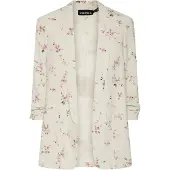 Pieces Pcbosella 3/4-arm Print Blazer | Beige | XS