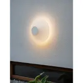 Nova Luce LED Außen-Wandleuchte Alux 11W warmweiss 3000K IP54 salzwasserfest Weiß Aluminium Ø16cm 9136407