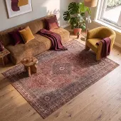 FRAAI Orientteppich - Liva Medaillon Terrakotta 140x200cm