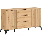Petits-meubles Buffet Mao mit 3 Schubladen und 2 Türen, Holzoptik, 150cm