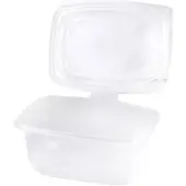 Metro Professional Verpackungsbecher, Polypropylen, 1000 ml, mit Deckel, transparent, 50 Stück
