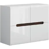 Petits-meubles Buffet Darrel mit 4 Türen, Weiß, 105cm