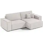 Petits-meubles ECKSOFA Isaac 3 Sitzplätze Weiß