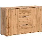 Petits-meubles Buffet Selma mit 3 Schubladen und 2 Türen, Holzoptik, 135cm