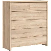 Petits-meubles Kommode Soren mit 6 Schubladen, Holzoptik, 104.5cm