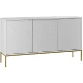 Petits-meubles Buffet Daria mit 3 Türen, Weiß, 151cm