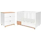 Petits-meubles BABYZIMMER 2-teilig Nomi Weiß und Holz