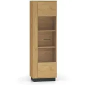 Petits-meubles VITRINE Ysia Holz und Schwarz