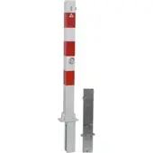 SCHAKE Absperrpfosten Typ 4701FUH, 70x70mm, umlegbar, herausnehmbar + Dreikantverschluß, feuerverzinkt