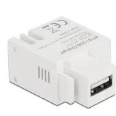DeLOCK Keystone Modul mit USB Typ-A Ladebuchse 2,1 A weiß