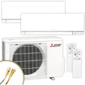 Mitsubishi Multisplit Klimaanlage | MSZ-EF | 1,8 + 2,5 kW | Weiß | Quick-Connect