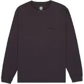 Element Longtop "Lowcase Pigment", Herren, Gr. L, schwarz (off schwarz), Obermaterial: 100% Baumwolle., Tops Longtop