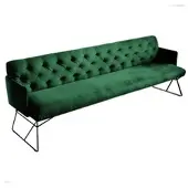 KAWOLA Esszimmerbank CHARME Velvet smaragd 246cm