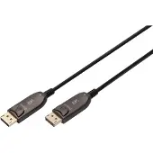 Digitus DisplayPort AOC Hybrid Glasfaserkabel, UHD 8K, 20 m, 20 m, DisplayPort, DisplayPort, Männlich, Männlich, 7680 x 4320 Pixel
