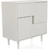 Hjh LIVING Kommode mit 2 Schubladen LYKKJA Sideboard Schrank 77.0 x 72.0 x 39.5 cm
