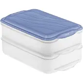 Rotho Kühlschrankdose Rondo 2 x 1,35 l horizon blue