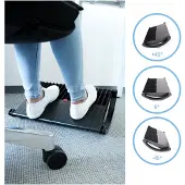 Hjh OFFICE PODI - Fußablage Schwarz