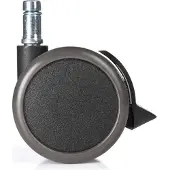 Hjh OFFICE 5x ROLO STOP 10mm/65mm Hartböden - Stuhlrollen Schwarz