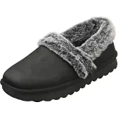 SKECHERS COZY UP Hausschuhe Schwarz