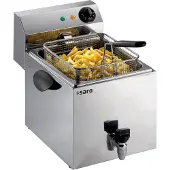 Saro Fritteuse Profri 8 V, 172-2070, XXL, 3250 Watt, Edelstahl, mit Ablasshahn, 8 Liter