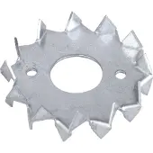 Alberts 50x Scheibendübel mit Zähnen, beidseitig, Stahl, verzinkt, Dübel, Holzverbinder, 62 x 21 mm