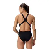 Speedo Female Placement Printed Powerback Badeanzug