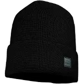 Maximo - Kid's Beanie mit Umschlag - Mütze Gr 51-53 cm schwarz
