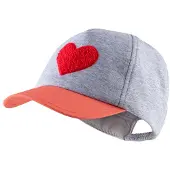 Sterntaler - Kid's Basecap Herz - Cap Gr 49 cm grau