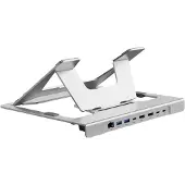 Conceptronic Notebook Halterung mit 7-1 Docking Station silb