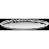 Alessi Pleats Serviertablett Edelstahl