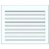 ThermoFlux Aluminium Rückenteil in weiß RAL 9003