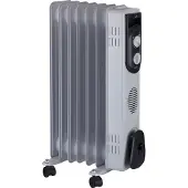 Jata R107, Öl-Heizlüfter, Öl, Drinnen, Grau, Drehregler, 1500 W