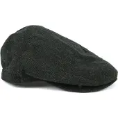 Barbour Barlow Flat Cap Herringbone Dunkelgrün - L