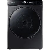 Samsung DV16DG8600BVU3, Freistehend, Frontlader, Wärmepumpe, Schwarz, Drehregler, Berührung, Links