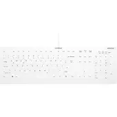 Contour Design Design Active Key QuickClean Medizinische Tastatur Abnehmbare Abdeckung Full-Size Kabelgebunden Weiß DE C8112, Volle Größe (100%), Kabelgebunden, USB, Scherenschalter, QWERTZ, Weiß