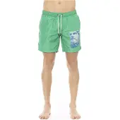 Bikkembergs Grüne Polyester-Badehose für Herren