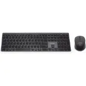 Gembird KBS-ECLIPSE-M500-ES, Verkabelt & Kabellos, USB + Bluetooth, Scherenschalter, QWERTY, Schwarz, Maus enthalten