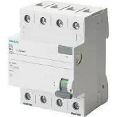 Siemens 5SV4344-0MB FI-Schutzschalter, 4-polig, Typ AC, In: 40 A, 30 mA, Un AC: 400 V 5SV43440MB