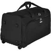 D & n lederwaren schwarze Rollenreisetasche Trolleyreisetasche 65cm Rollentasche