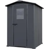 PRIMEYARD 129 x 129 cm Kunststoffgerätehaus, anthrazit - (GFPV01165)