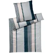 JOOP! Bettwäsche Herringbone Stripes ocean 135x200 cm + 80x80 cm
