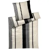 JOOP! Bettwäsche Herringbone Stripes black 135x200 cm + 80x80 cm