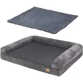 OEM Orthopädisches Hundebett XL 100x75 cm, Ergonomisch, 2-in-1, Waschbar, Antirutsch