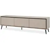 Furn.Design TV-Lowboard "Brebbia" in sand und schwarz TV Unterteil 175 cm