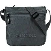 Chiemsee Umhängetasche "Herren, Damen", Damen, Gr. B/H/T: 18cm x 18cm x 2cm onesize, grau, Kunstfaser, leicht glänzend, unifarben, Taschen Umhängetasche