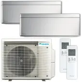 Daikin Multisplit Klimaanlage | Stylish | silber | 2,0 kW + 2,0 kW