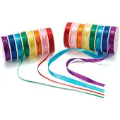 Colorations Satinband Set - 16 bunte Spulen Basteln 120 Meter