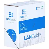 Dsit CAT6 SF/UTP 50m auf Spule gewickelt starrleiter grau CCA